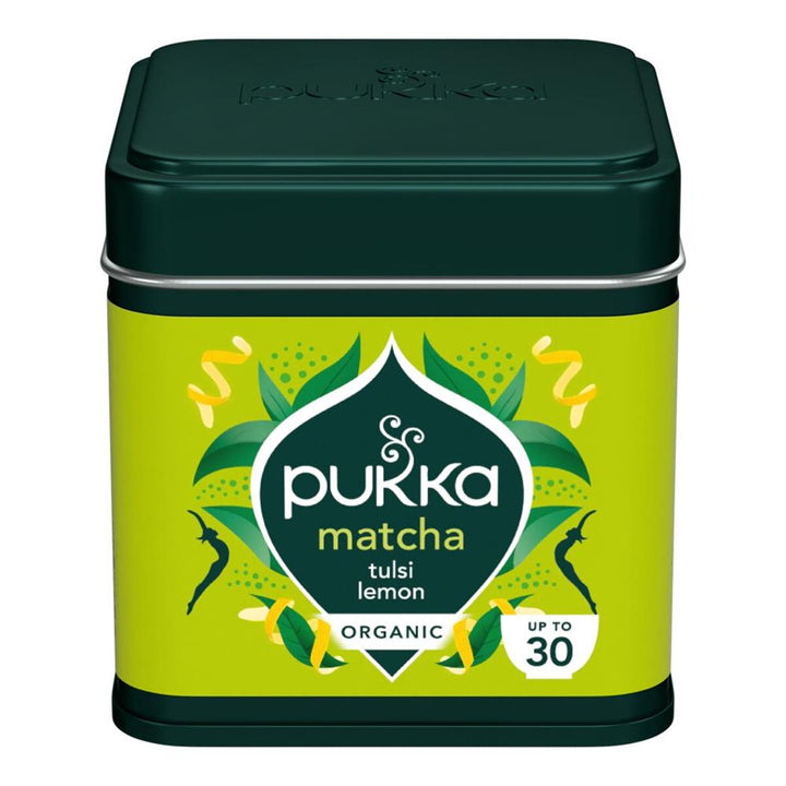 Matcha Tulsi Lemon Ceremonial Grade Green Tea Powder 30g