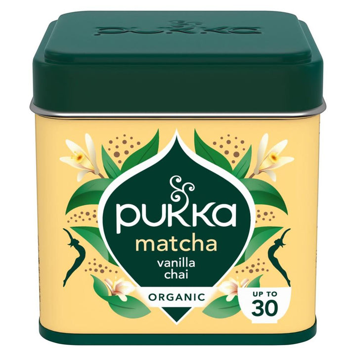 Pukka Matcha Vanilla Chai Ceremonial Grade tea powder 30g.
