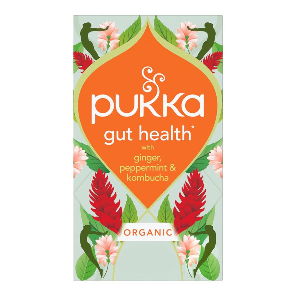 Gut Health with peppermint ginger & kombucha Tea Bags
