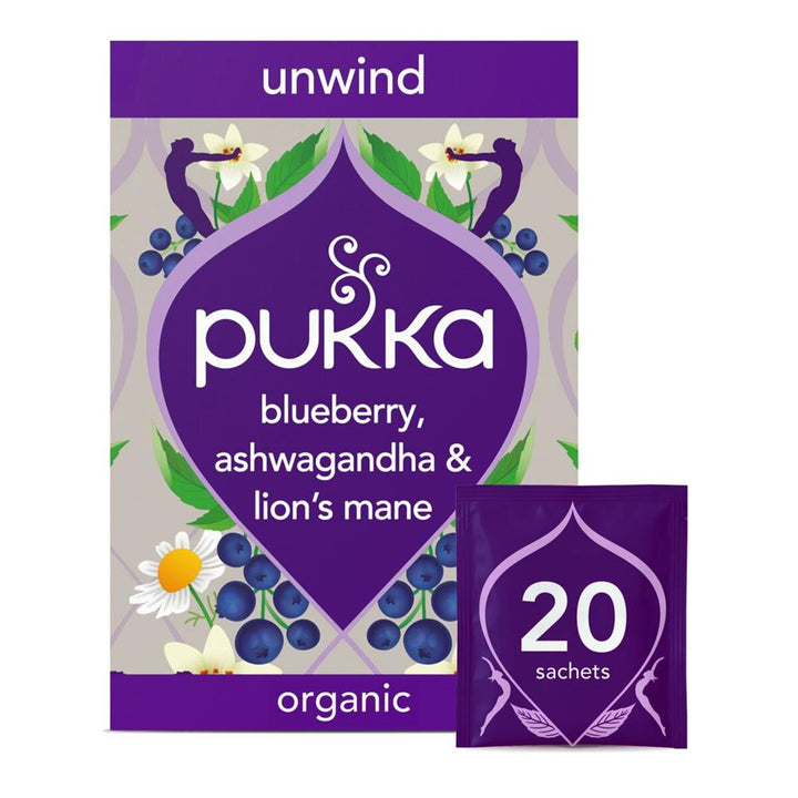 Unwind with lions mane tea bags