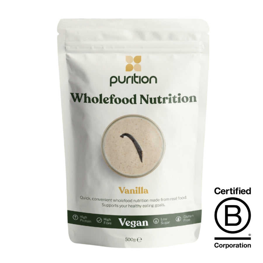 Purition Vegan Wholefood Nutrition Vanilla 500g