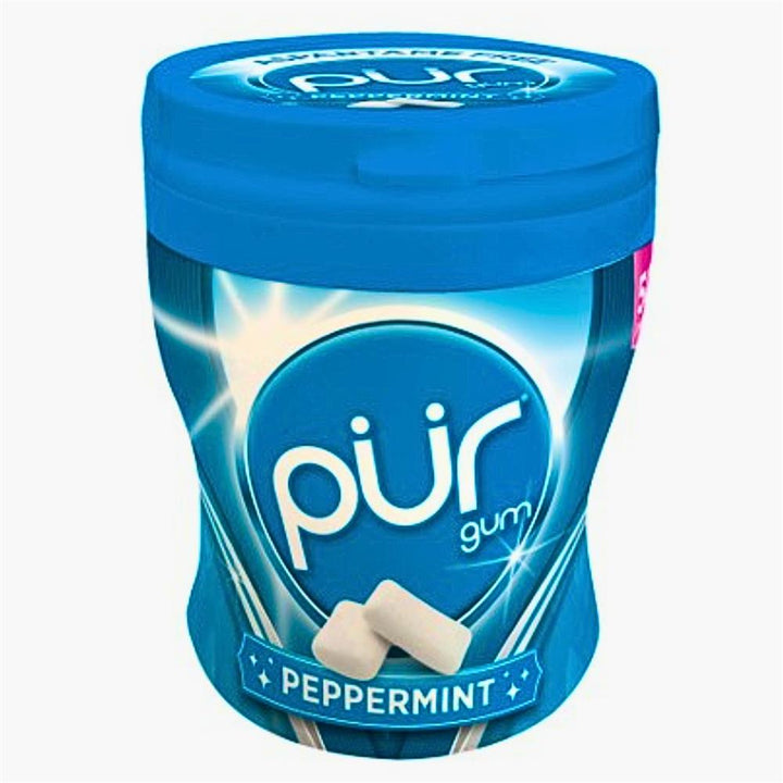 ASPARTAME FREE - PUR Gum Peppermint 70g Shaker Cup