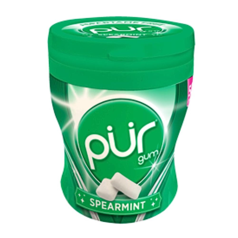 ASPARTAME FREE - PUR Gum Spearmint Gum 70g Shaker Cup