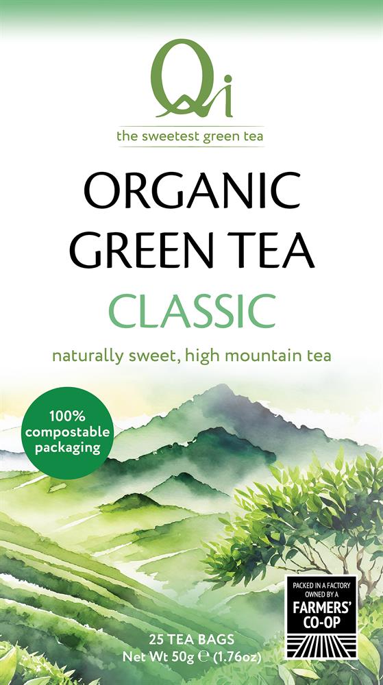 Organic Fairtrade Green Tea 25 Tea bags / 50g