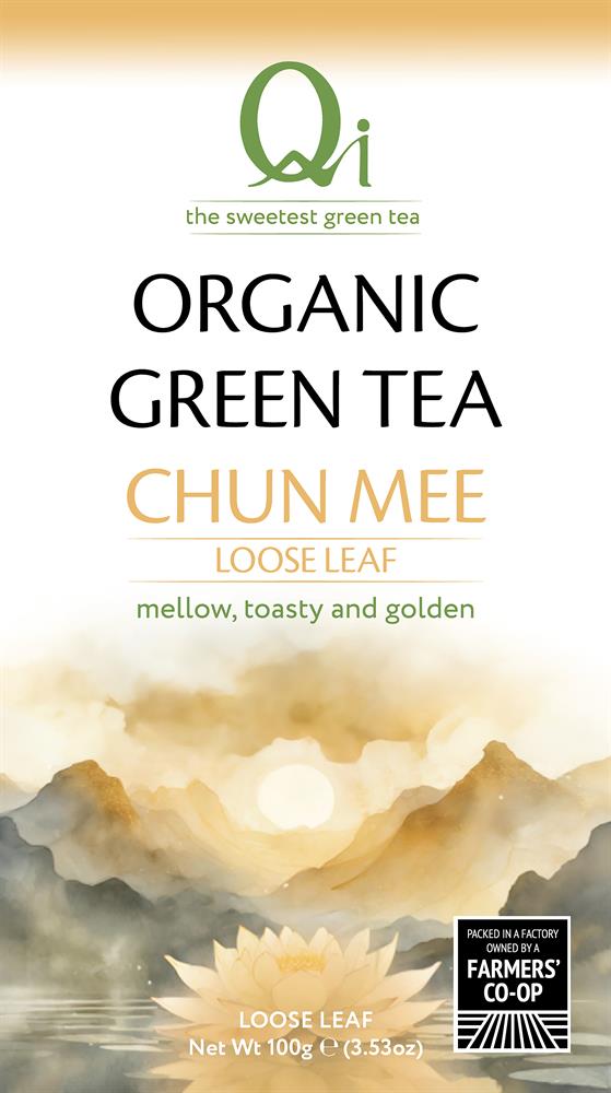 Organic Fairtrade Loose-leaf Chun Mee Tea - 100g