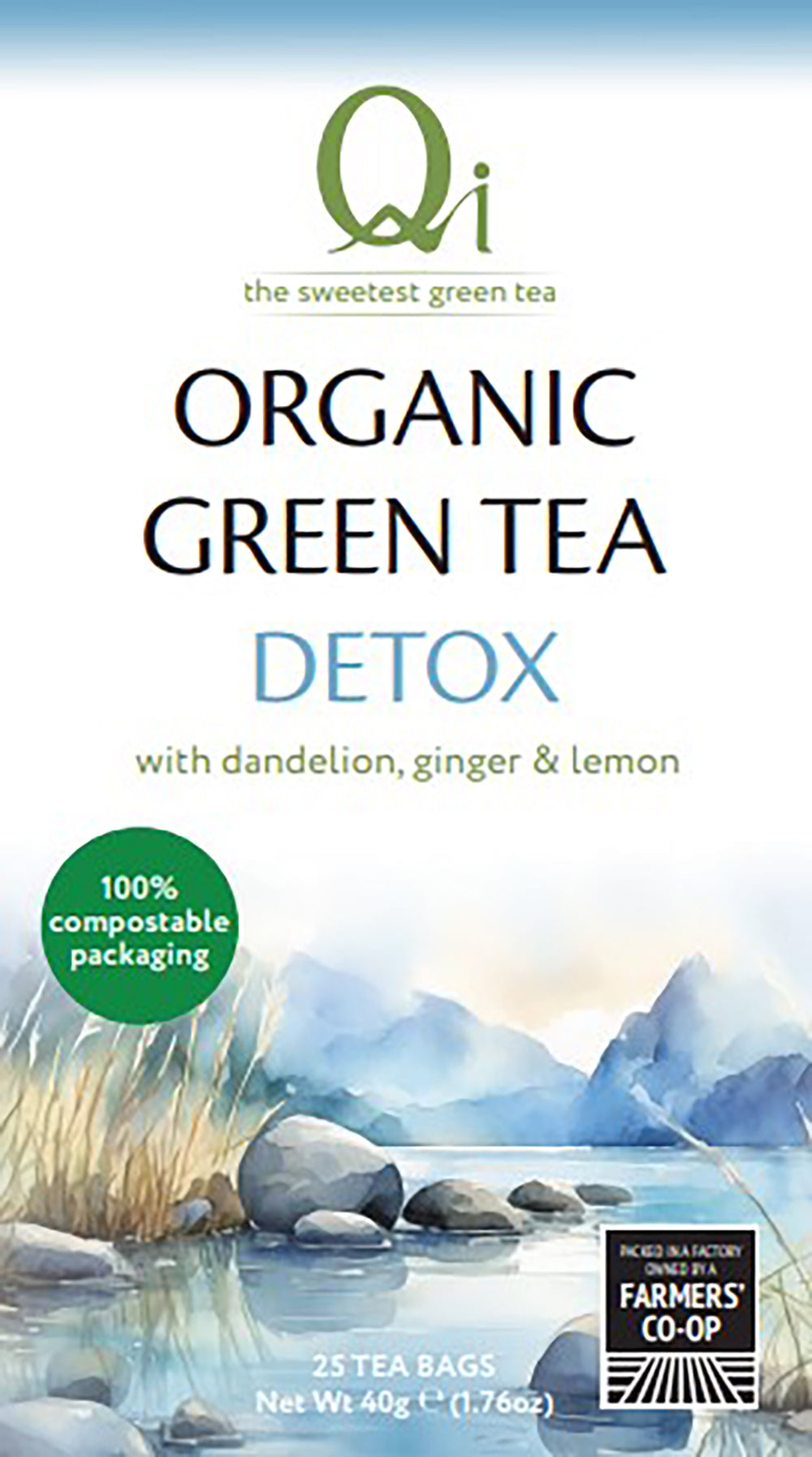 Organic Detox Green Tea 40g/25 Tea bags