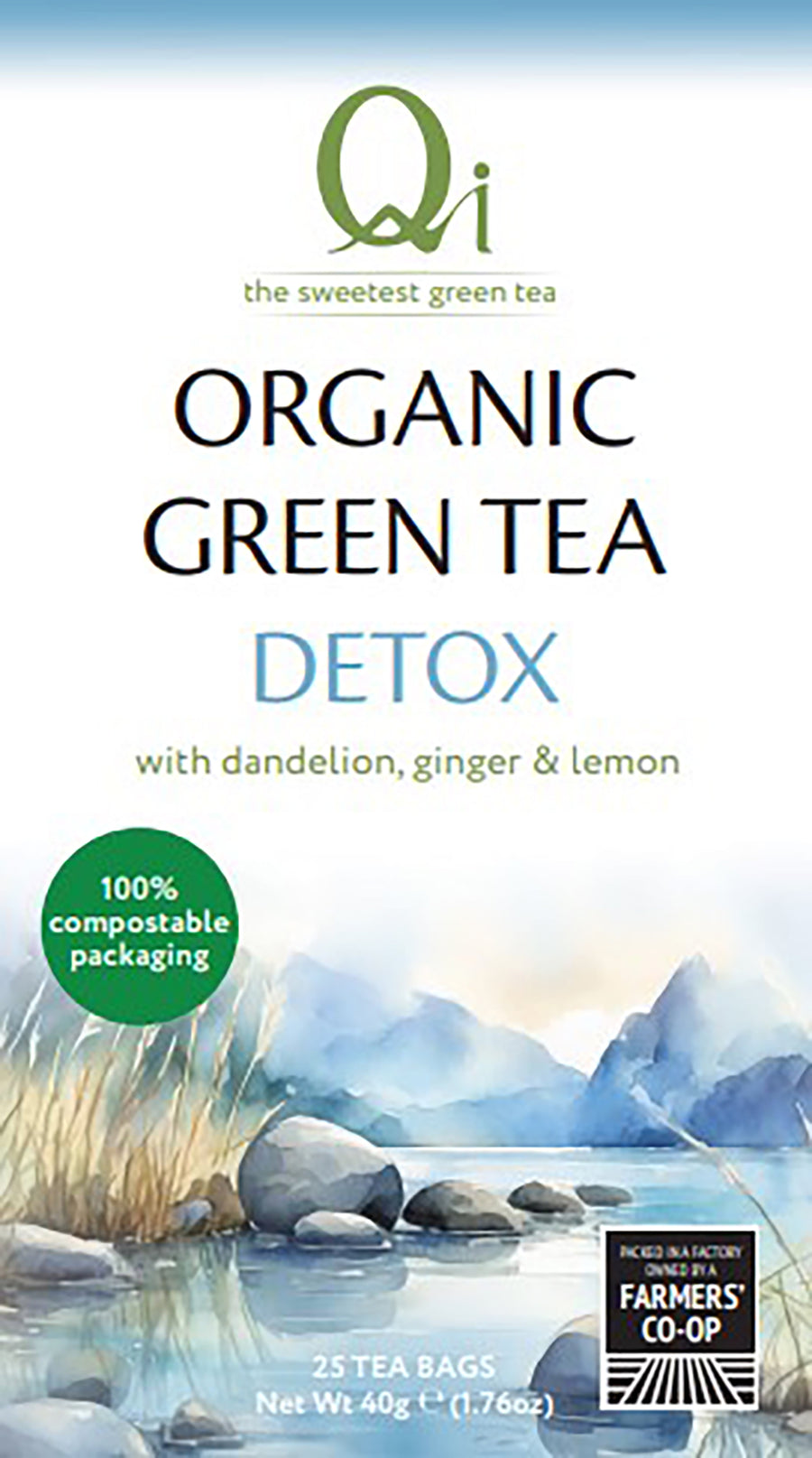 Organic Detox Green Tea 40g/25 Tea bags