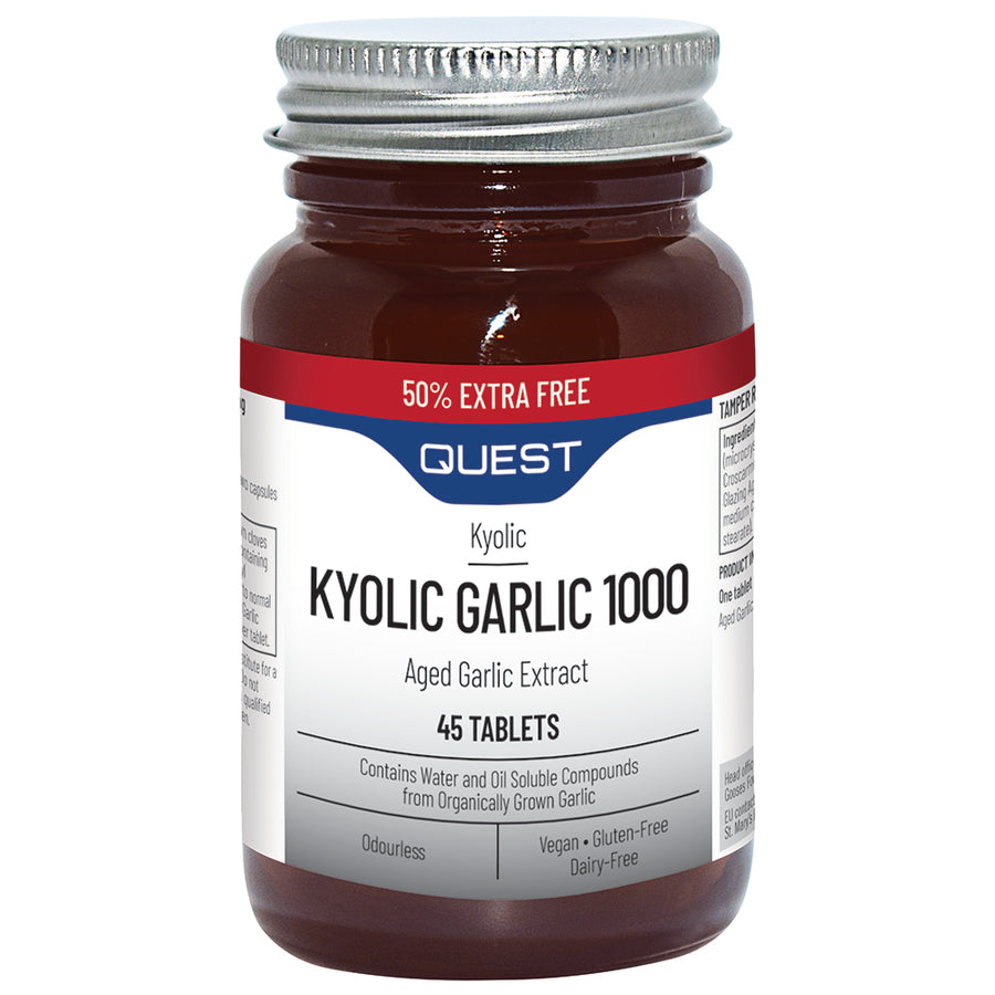 Quest Kyolic Garlic 1000mg (50% Extra Free) 30+15 Tablet