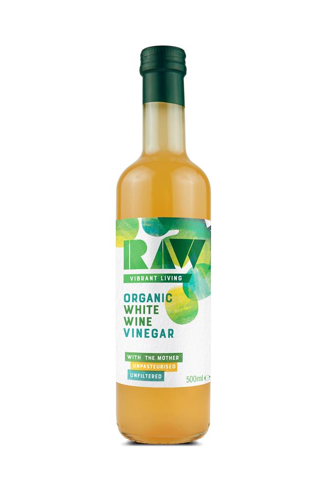 RAW Organic White Wine Vinegar with the Mother 500ml