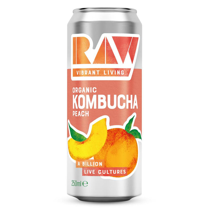 Organic RAW Peach Kombucha 250ml