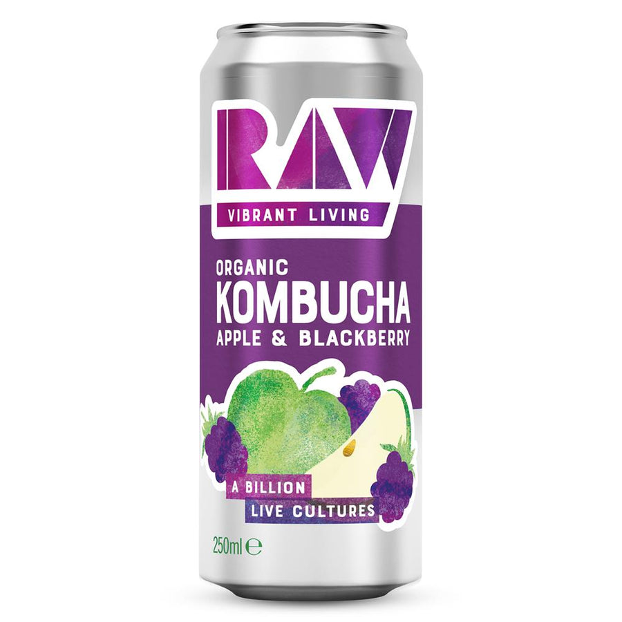 Organic RAW Kombucha- Apple and Blackberry 250ml