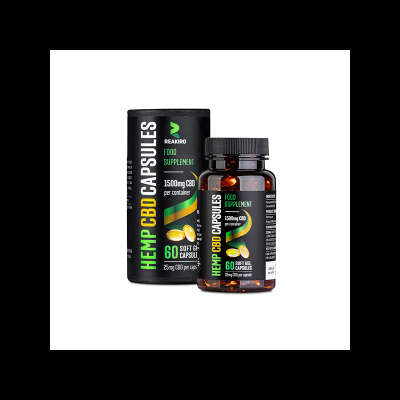 Reakiro 1500mg Full Spectrum CBD Soft Gel Capsules - 30 Caps