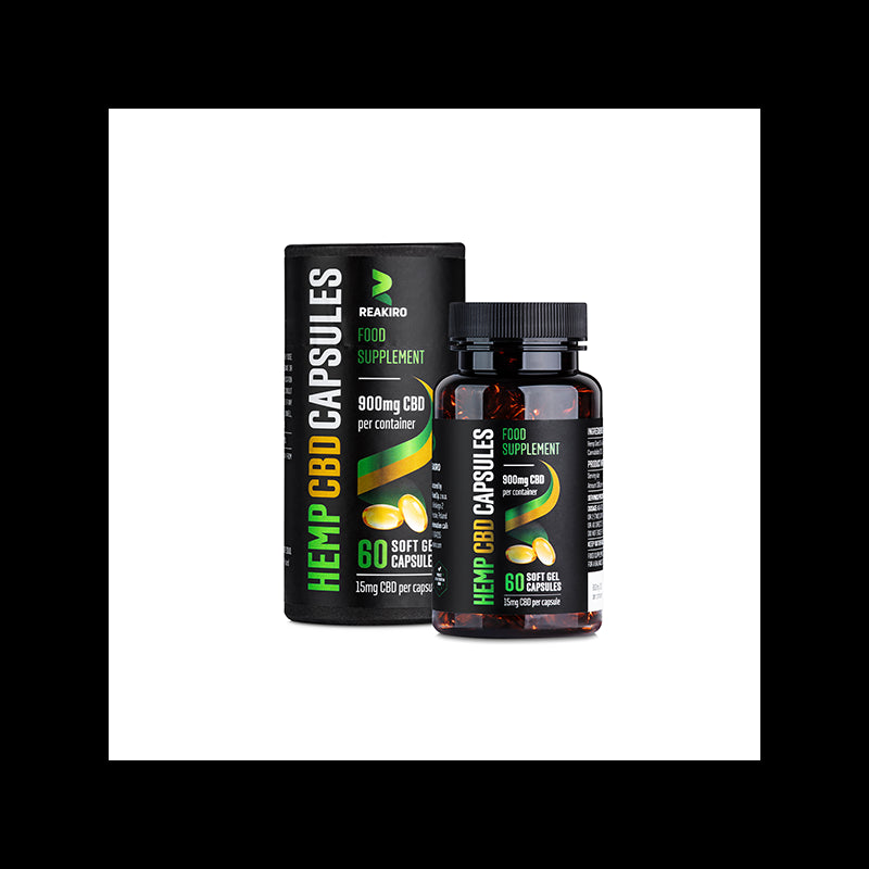 Reakiro 900mg Full Spectrum CBD Soft Gel Capsules - 60 Caps
