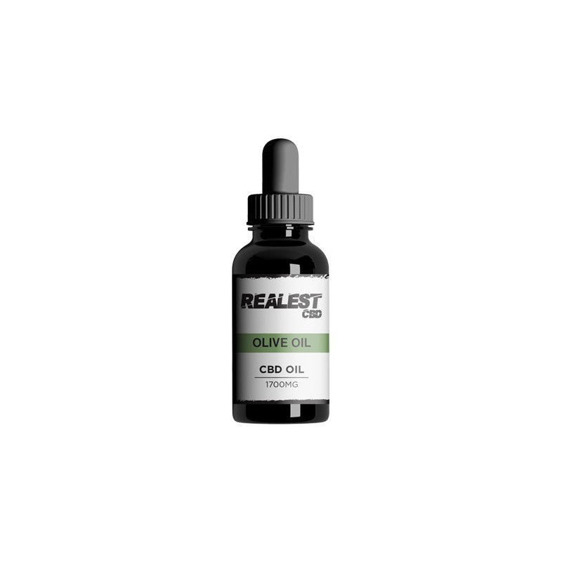Realest CBD 1700mg Broad Spectrum CBD Olive Oil - 30ml (BUY 1 GET 1 FREE)