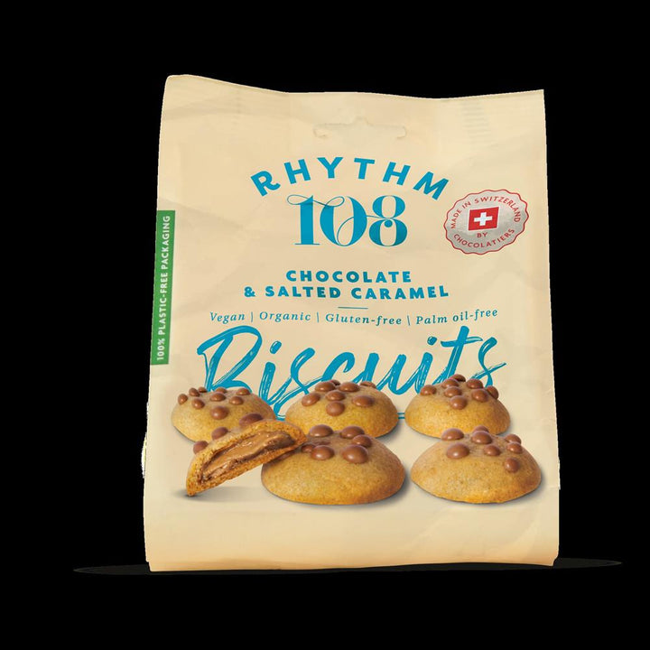 Swiss Vegan Salted Caramel Biscuit Share Bag 135g