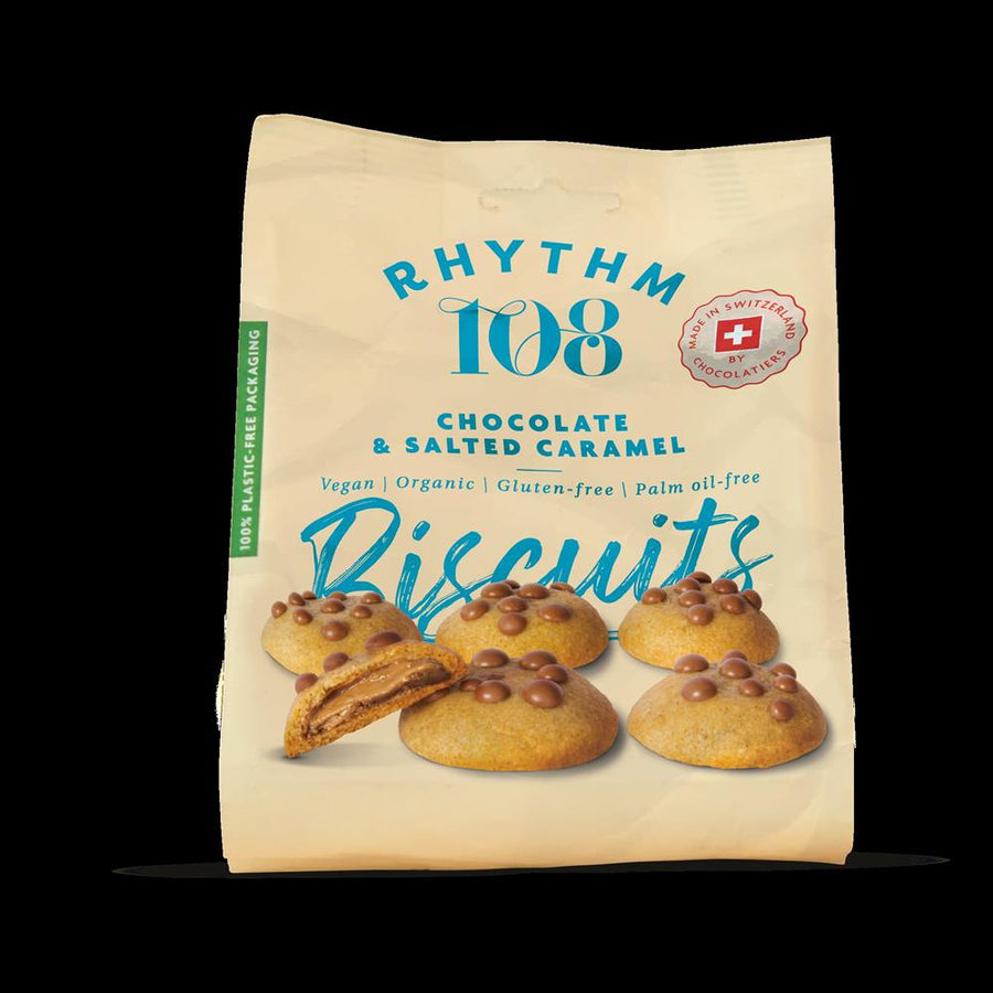 Swiss Vegan Salted Caramel Biscuit Share Bag 135g