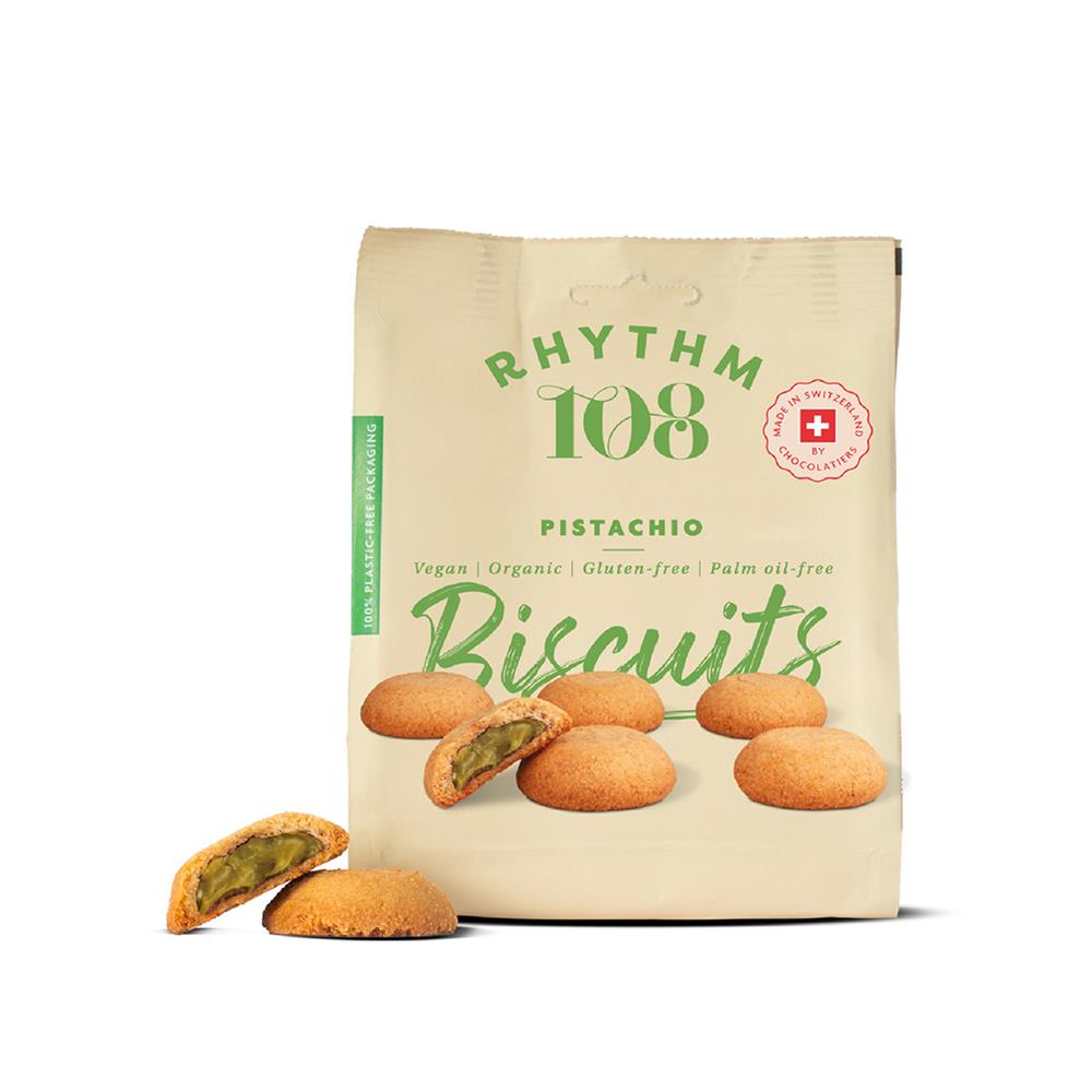 Swiss Vegan Pistachio Biscuit Share Bag 135g