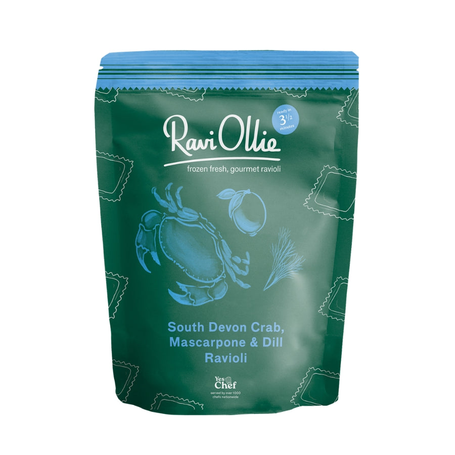 RaviOllie - South Devon Crab Mascarpone & Dill Ravioli 350g