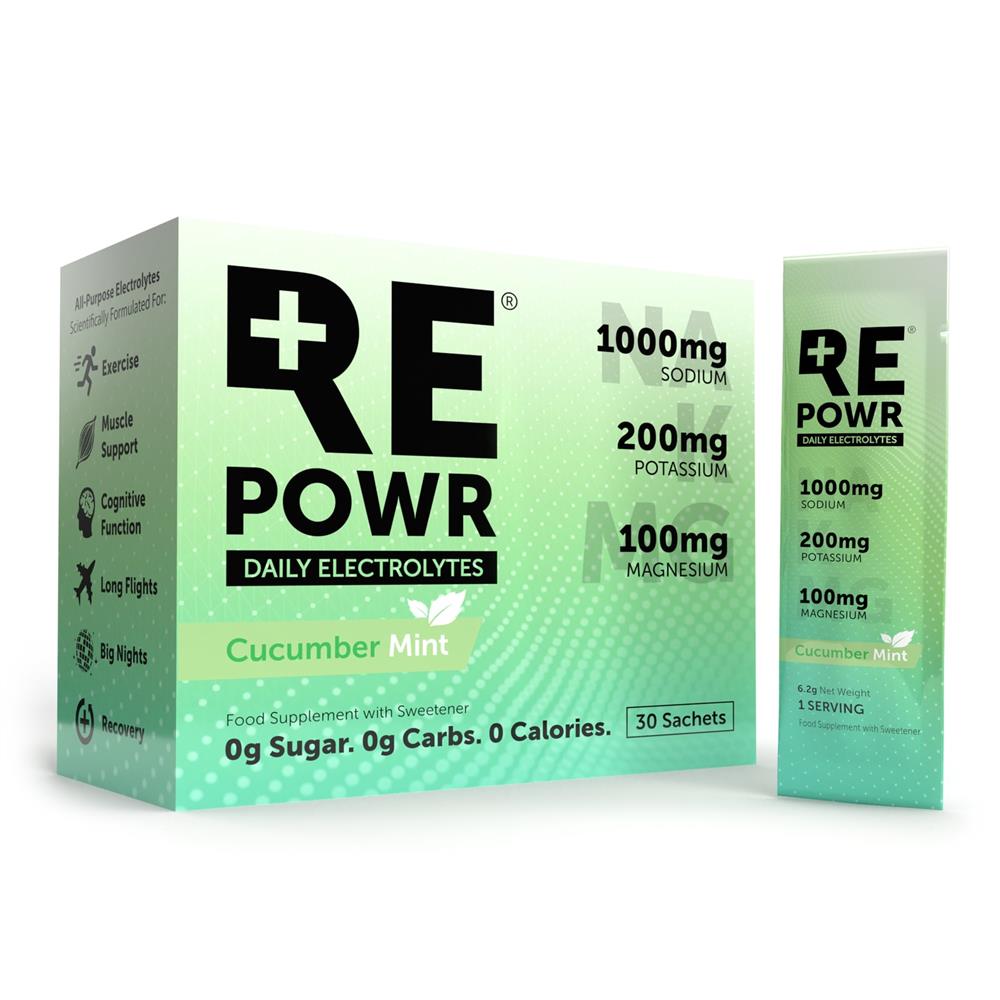 Cucumber Mint 30 Sachets | Clean Electrolytes For Healthy People
