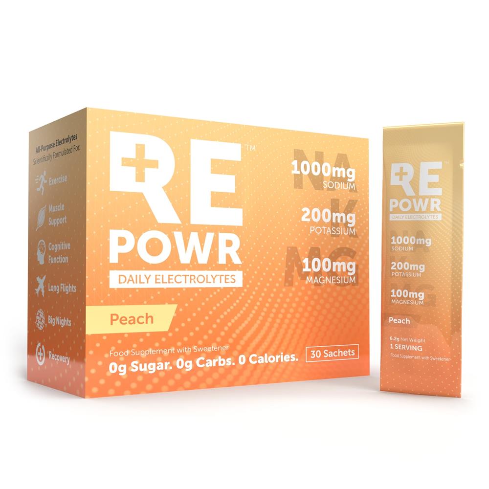 Peach 30 Sachets | Clean Electrolytes For Healthy People
