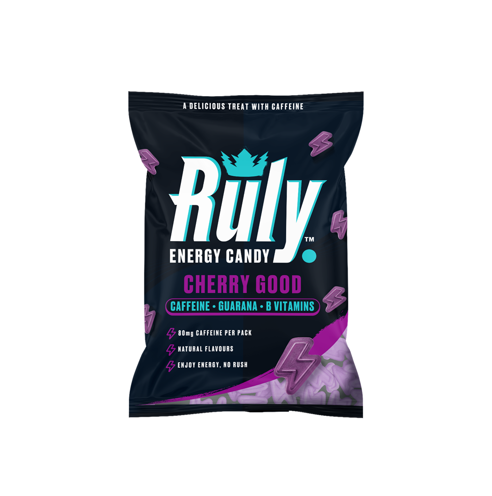 Cherry Energy Gummies 80mg Natural Caffeine Guarana B Vits. 42g