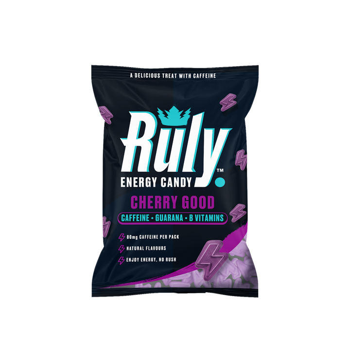 Cherry Energy Gummies 80mg Natural Caffeine Guarana B Vits. 42g