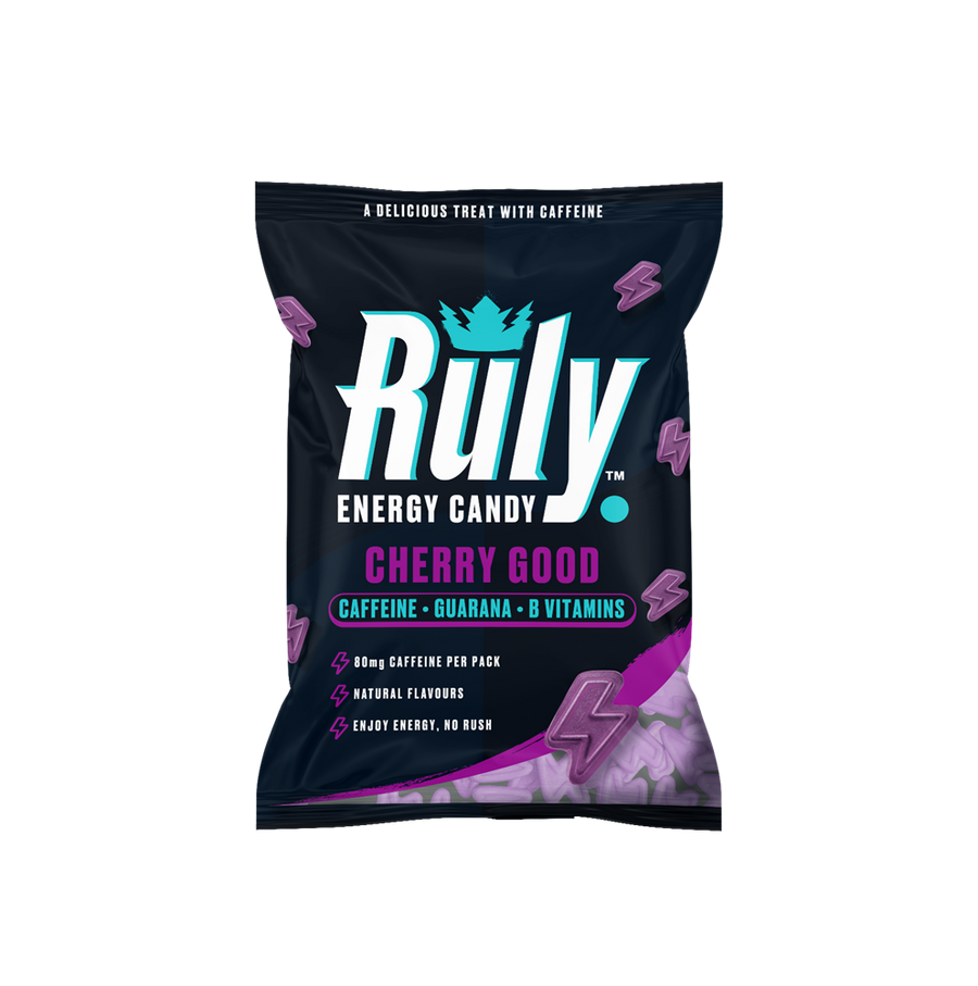 Cherry Energy Gummies 80mg Natural Caffeine Guarana B Vits. 42g