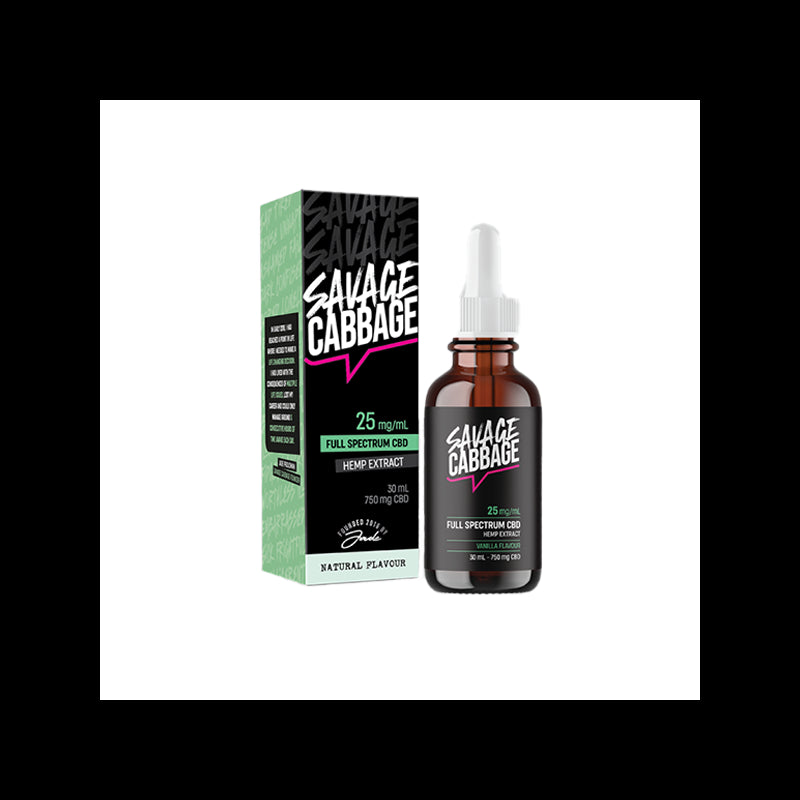 Savage Cabbage 750mg CBD Oil Natural 30ml