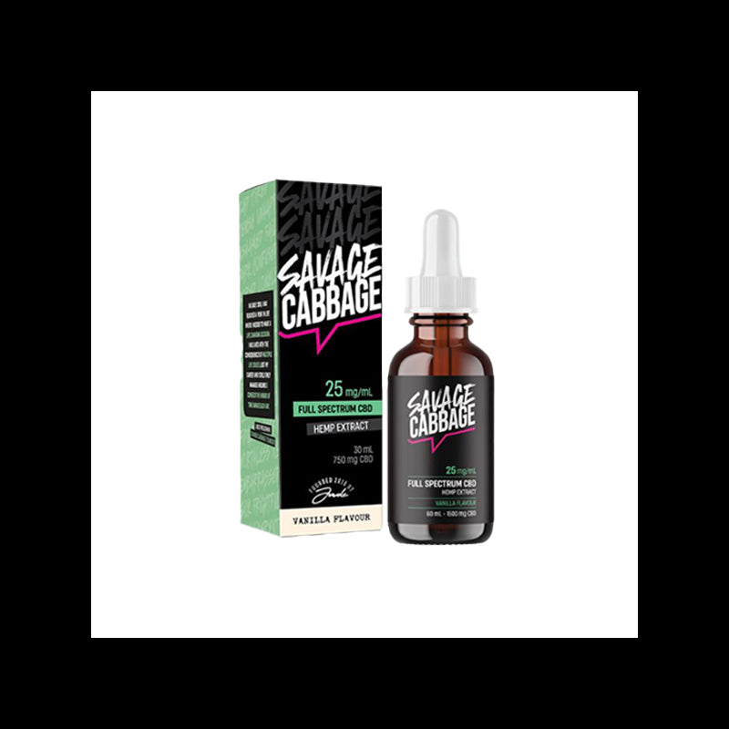 Savage Cabbage 750mg CBD Oil Vanilla 30ml