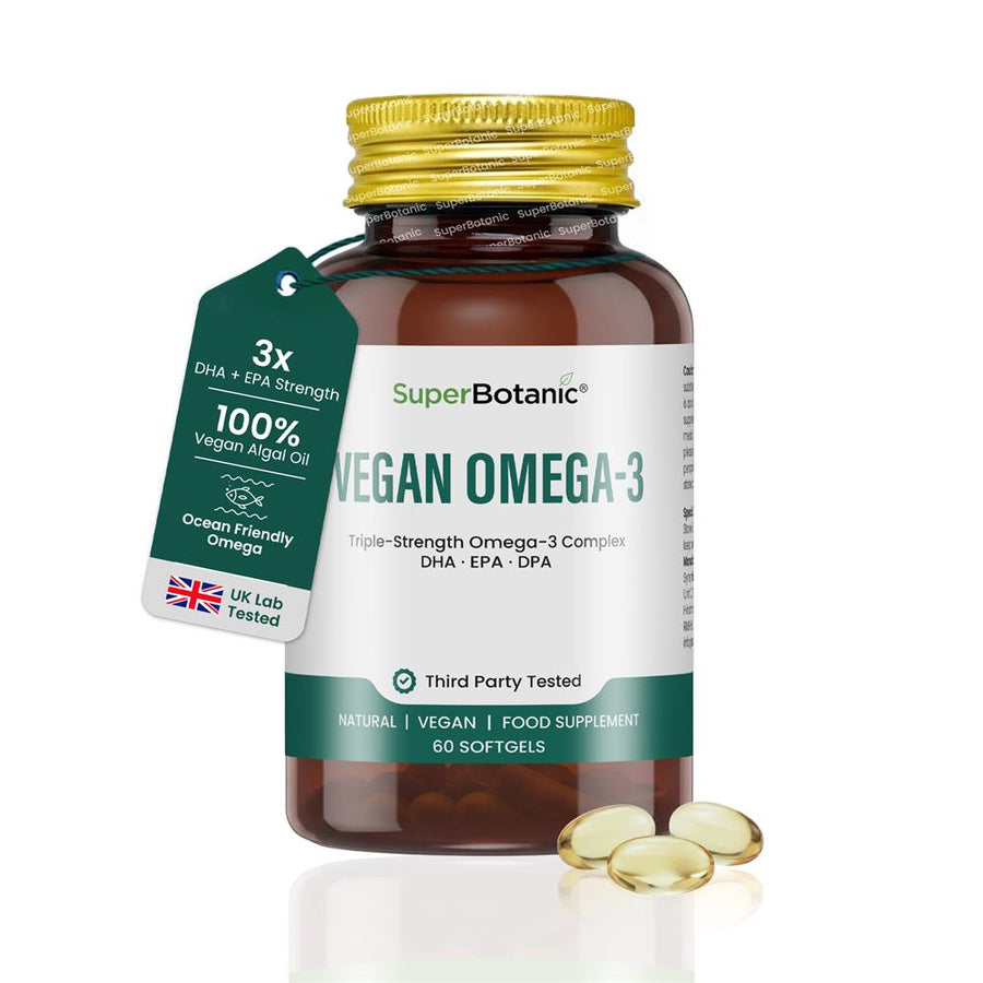 Vegan Omega-3 Triple Strength with EPA DHA and DPA from algae