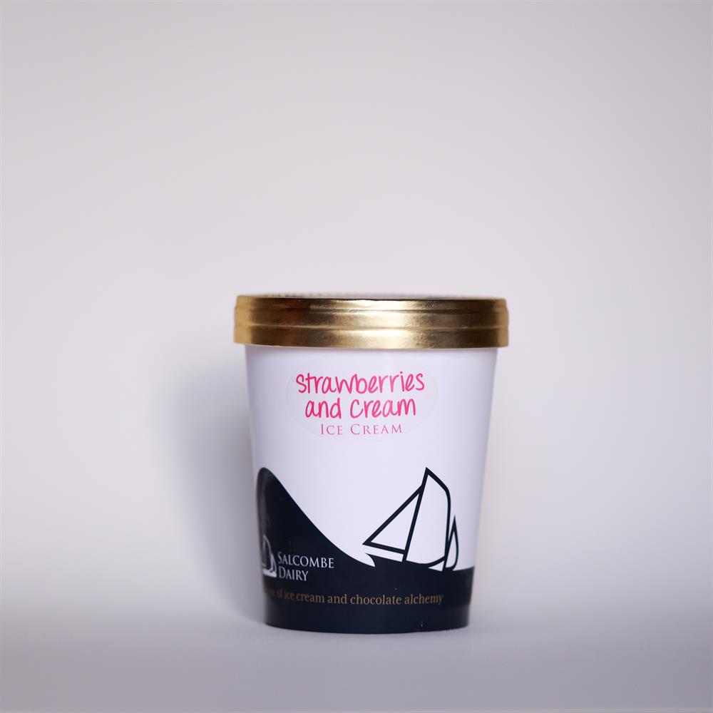 Salcombe Dairy Strawberry & Cream Ice Cream 120ml