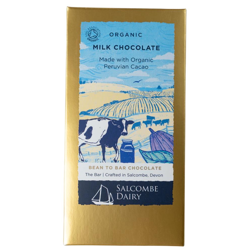 Salcombe Dairy Organic Milk Chocolate Peruvian Bar 75g
