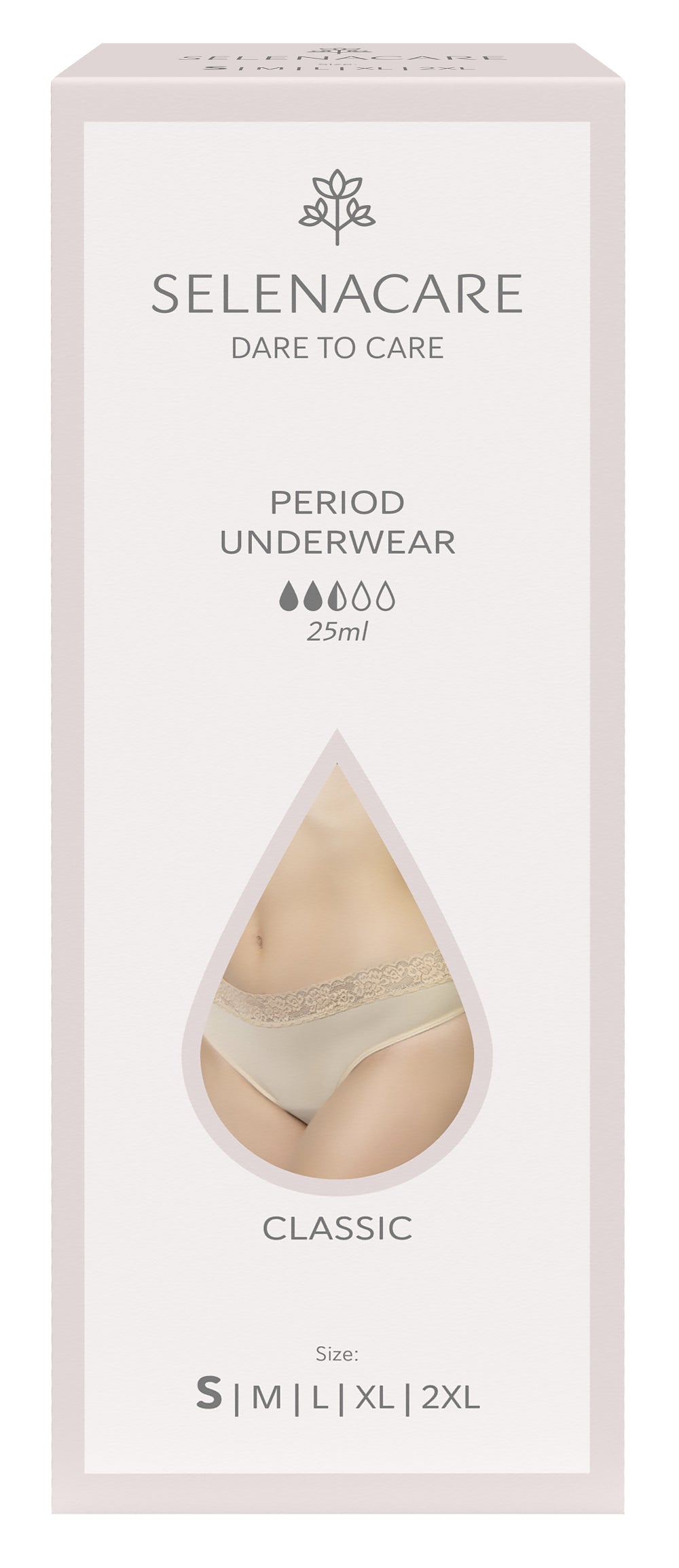 Menstrual undies CLASSIC Nude Size S