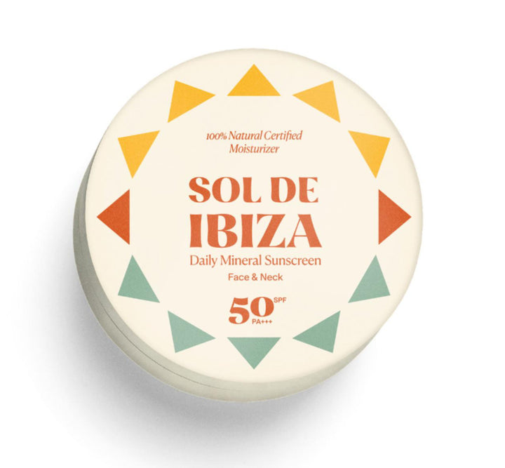 Plastic Free Face & Neck Natural Mineral Sunscreen SPF50