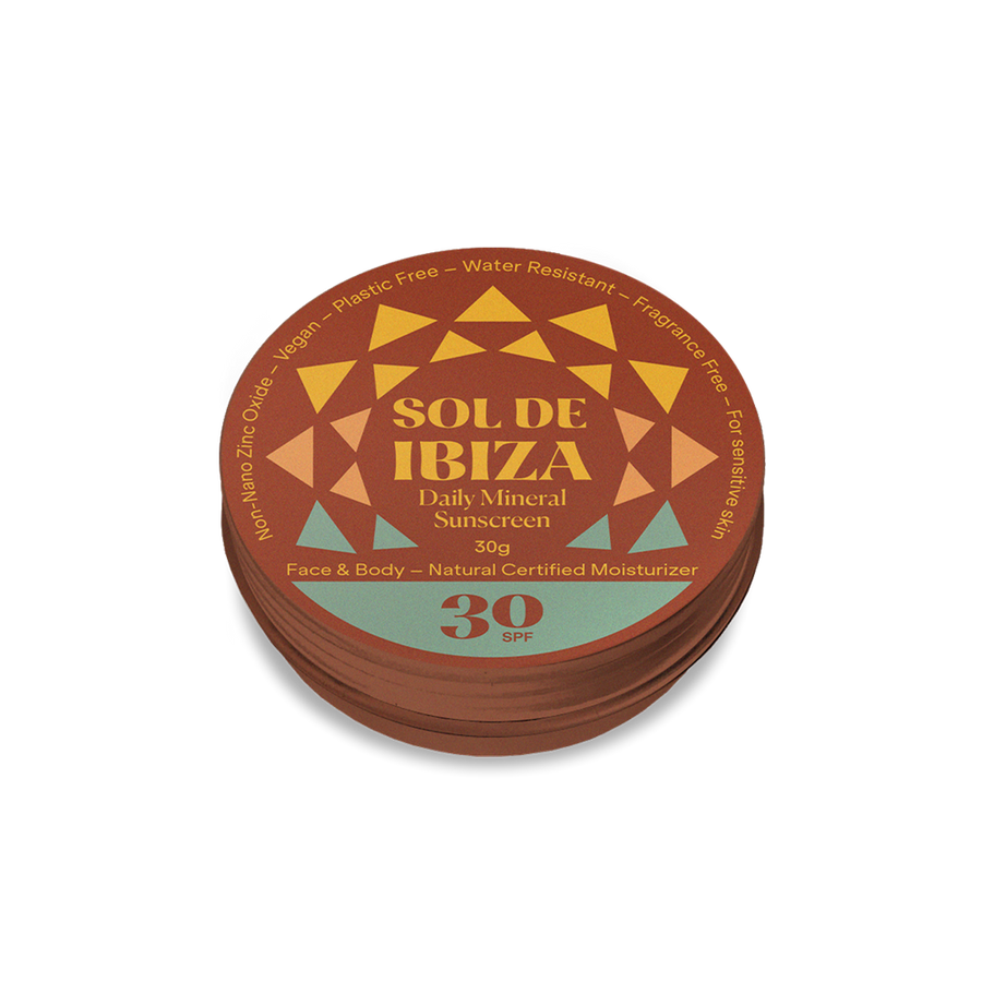 Mini Tin Plastic Free Face & Body Natural Mineral Sunscreen SPF30
