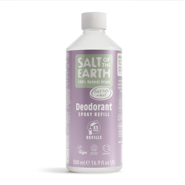 SOTE Natural Deo Spray Refill 500ml Clary Sage & Mint