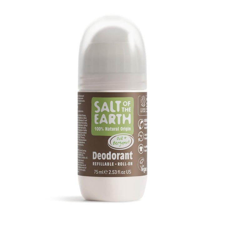 Salt of the Earth Oud & Bergamot Refillable Roll on 75ml