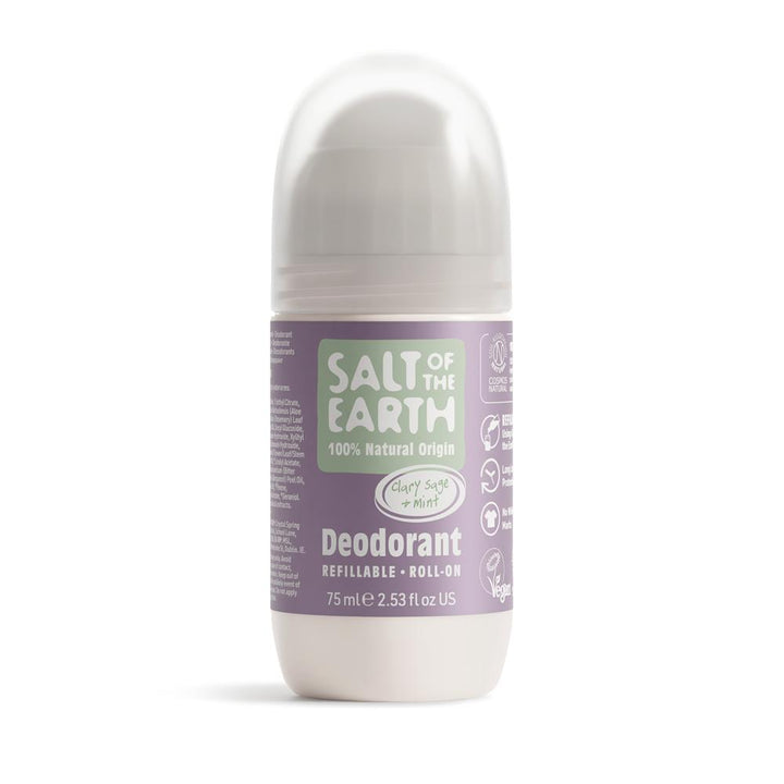 Salt of the Earth Clary Sage & Mint Refillable Roll On 75ml