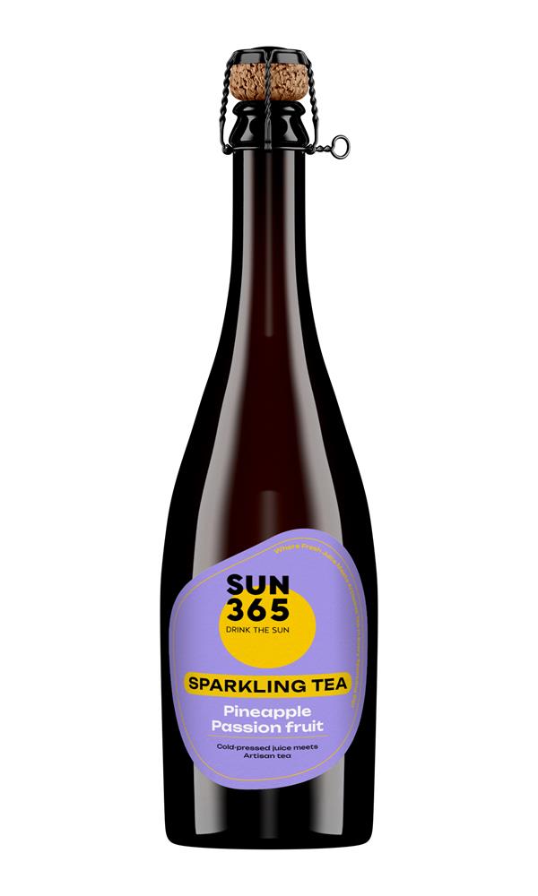 SUN365 Sparkling Tea Pineapple & Passion fruit 750ml
