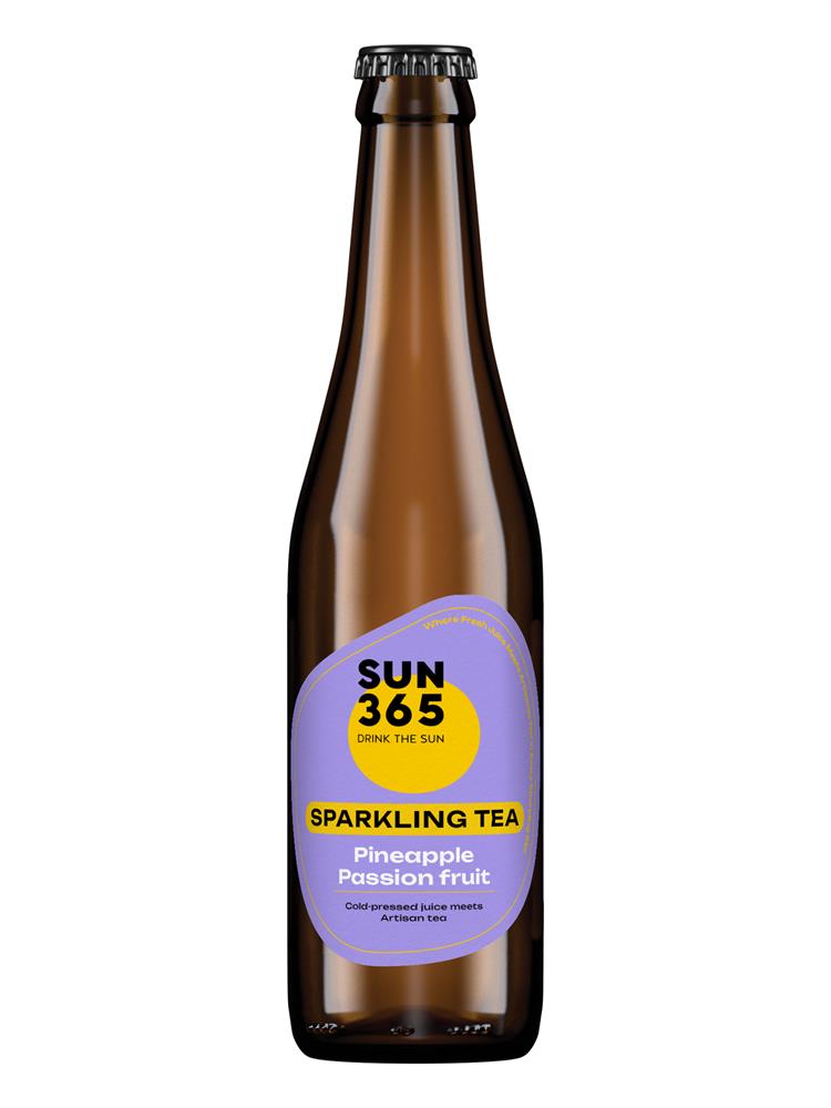 SUN365 Sparkling Tea Pineapple & Passion Fruit 330ml