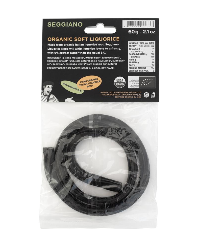 Seggiano Organic Liquorice Ropes 60g