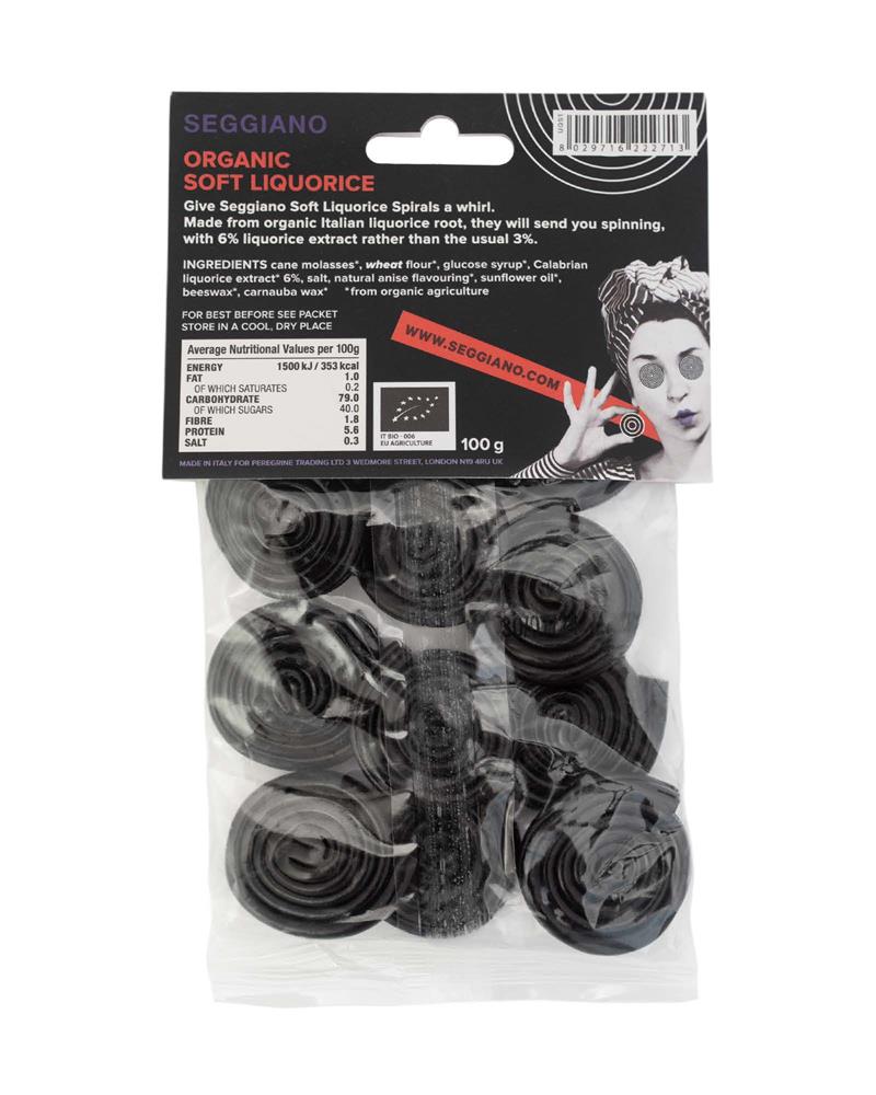 Seggiano Organic Liquorice Spirals 100g