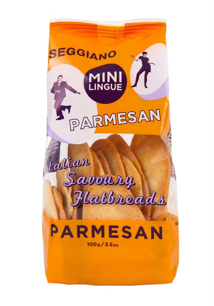Seggiano Parmesan Mini Tongue Flatbreads 100g