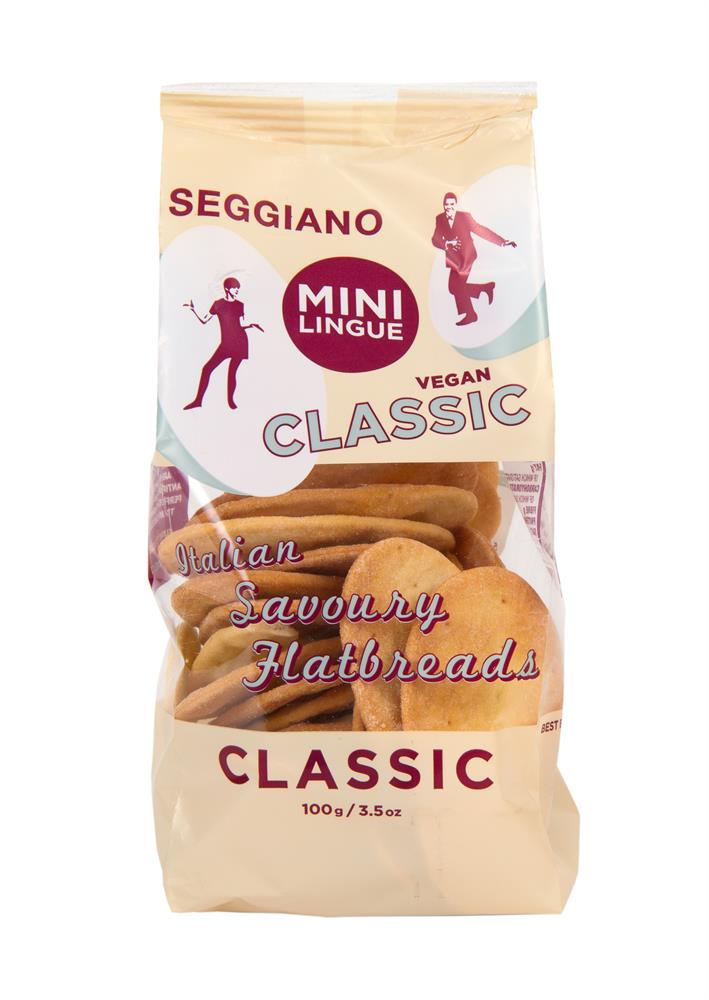 Seggiano Classic Mini Tongue Flatbreads 100g