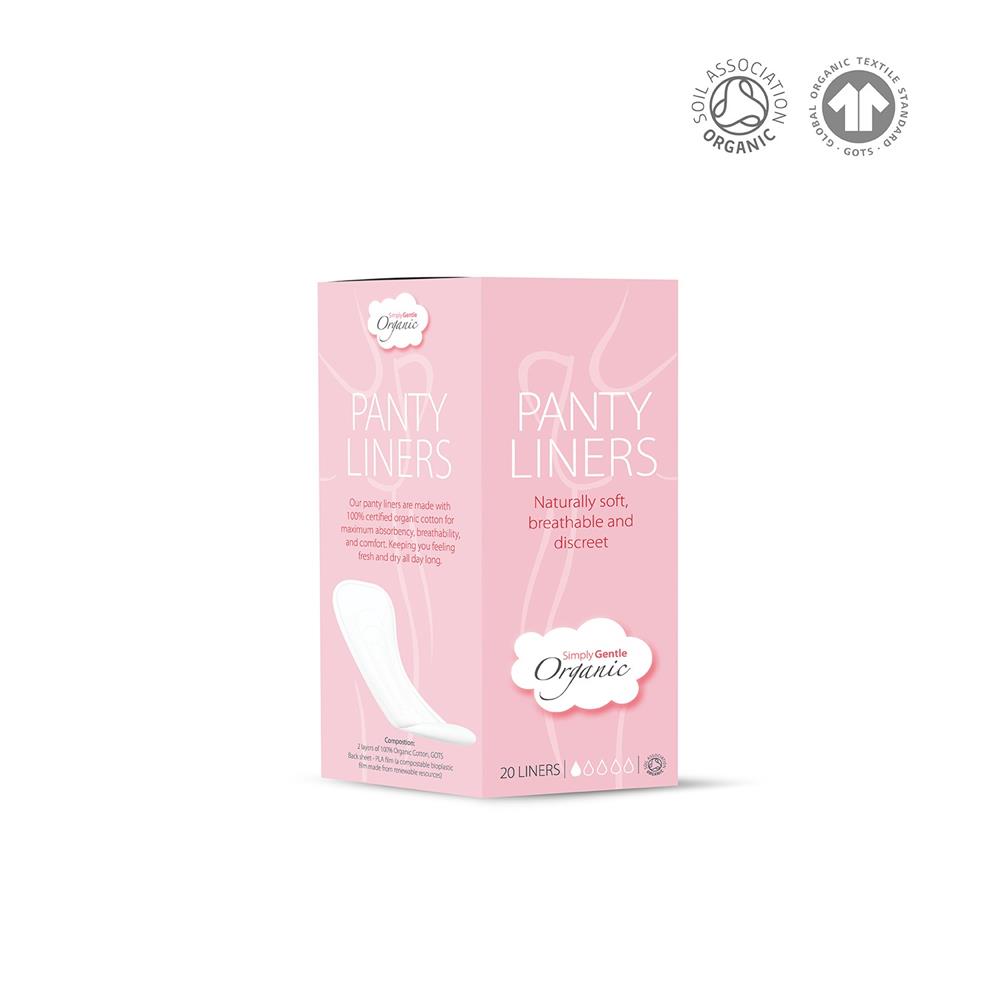 Simply Gentle Organic Cotton Panty Liners 20