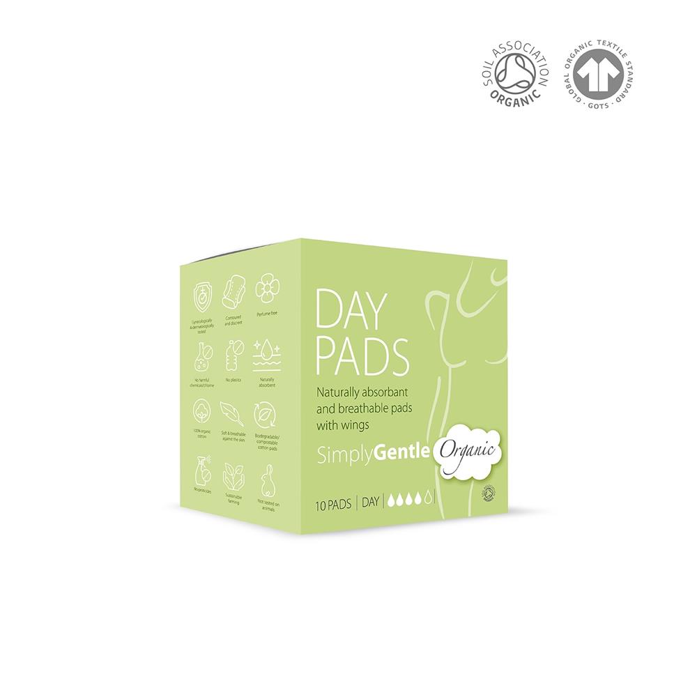 Simply Gentle Day Time Organic cotton 10 pack