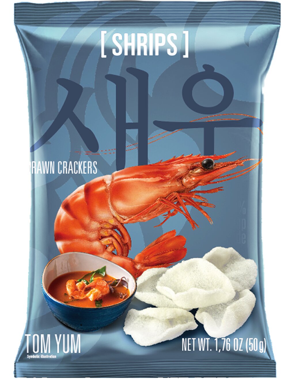 SHRIPS Prawn Crackers Tom Yum 50g