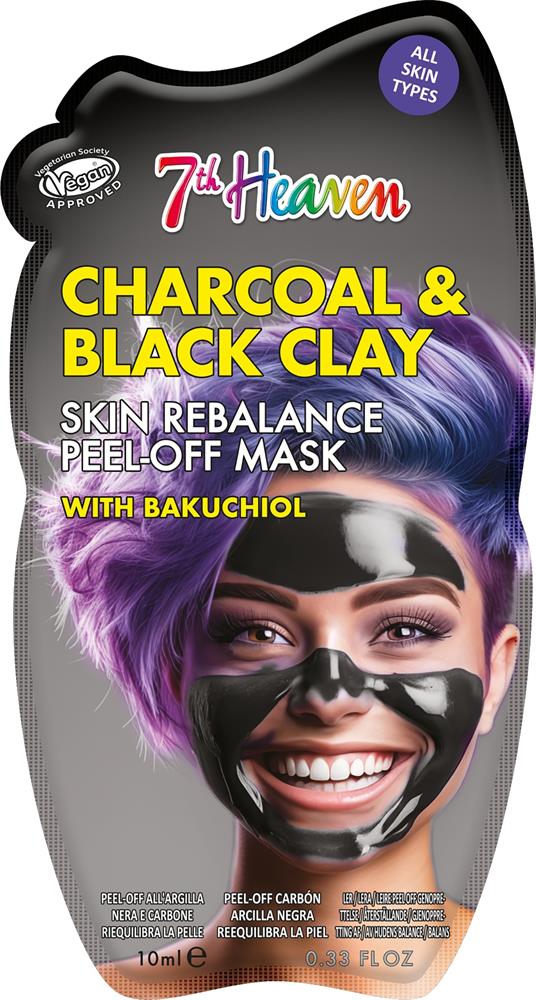 7th Heaven Charcoal Clay Peel-Off with Bakuchiol Face Mask