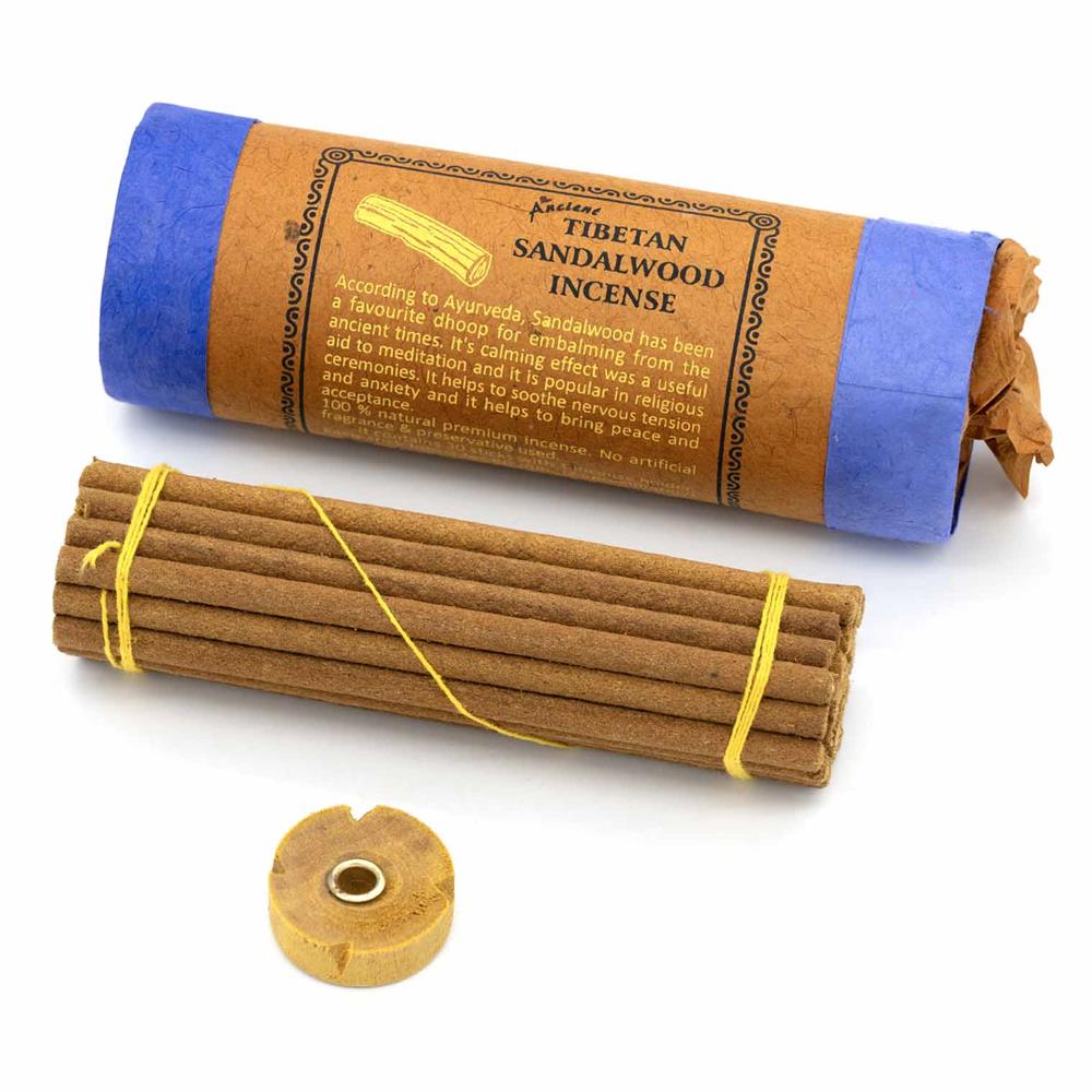Ancient Tibetan Incense - Sandalwood - 100% Natural Ingredients