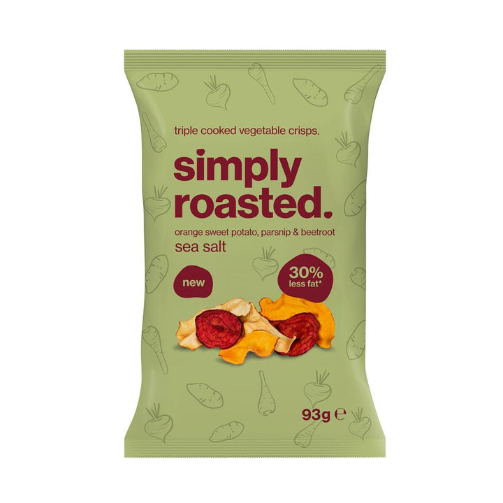 Simply Roasted Mixed Vegetable Sea Salt Crisps 93g